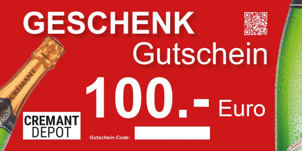 Cremant Geschenkgutschein 100 .- Euro