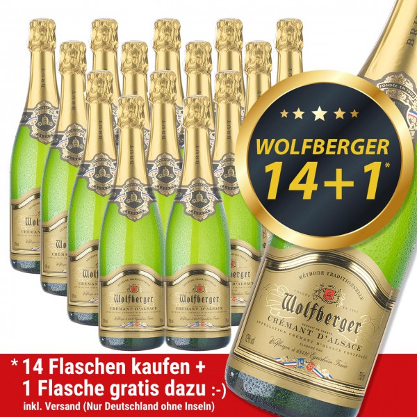 Angebot Cremant Wolfberger Brut 14+1